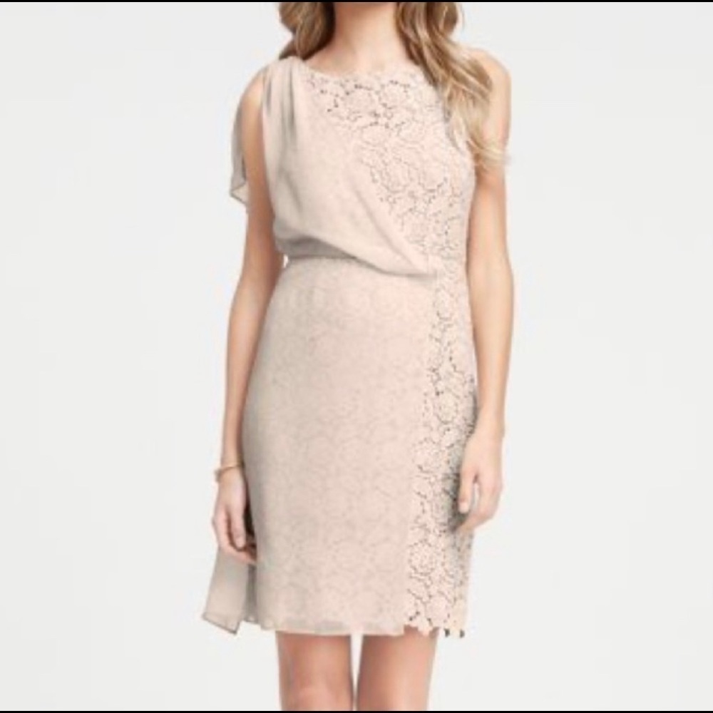 Ann Taylor lace and silk dress